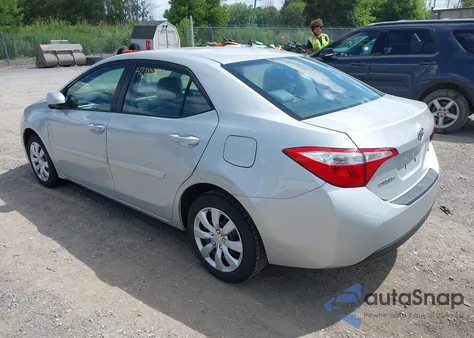 2016 Toyota Corolla Le z USA, uszkodzony, nr VIN 2T1BURHE0GC644518